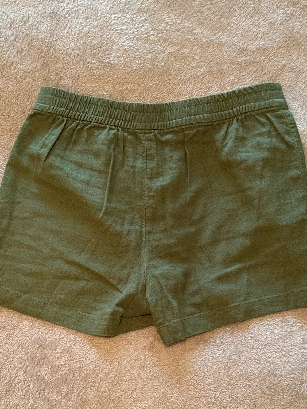 J.Crew | Olive Linen-Blend Drawstring Shorts | Size = XXS - Picture 8 of 8